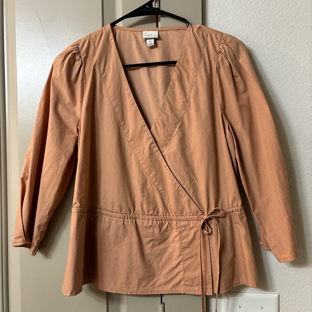 A New Day Wrap Blouse